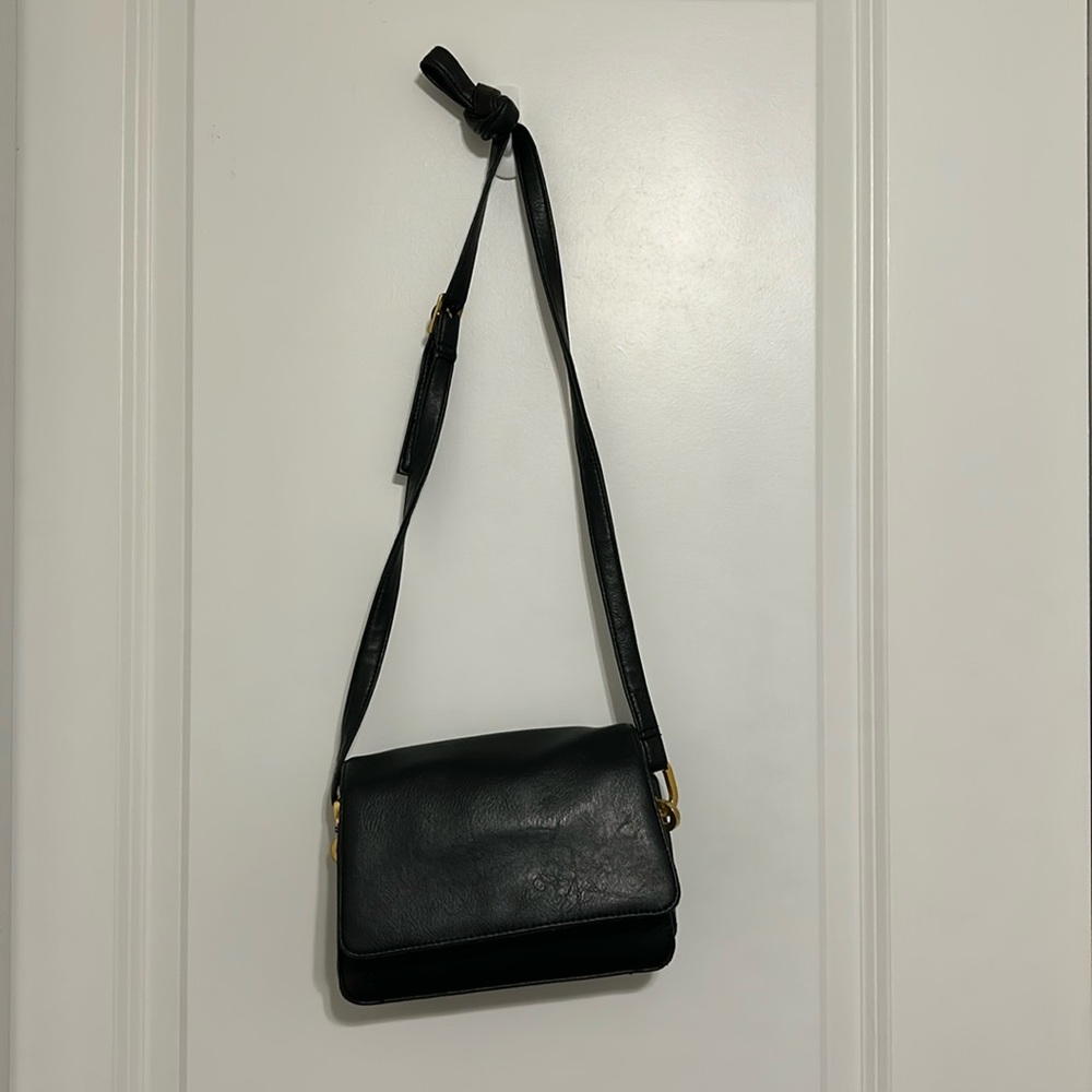 Vintage Rosetti Black Crossbody Shoulder Bag